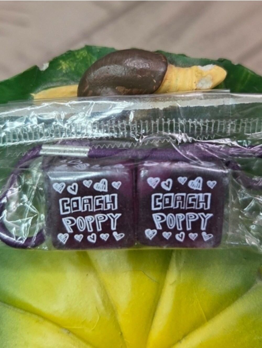 Coach Poppy !¡RARE¡! Hair Cubes (Hair Tie), Purple NWOT - Picture 1 of 1